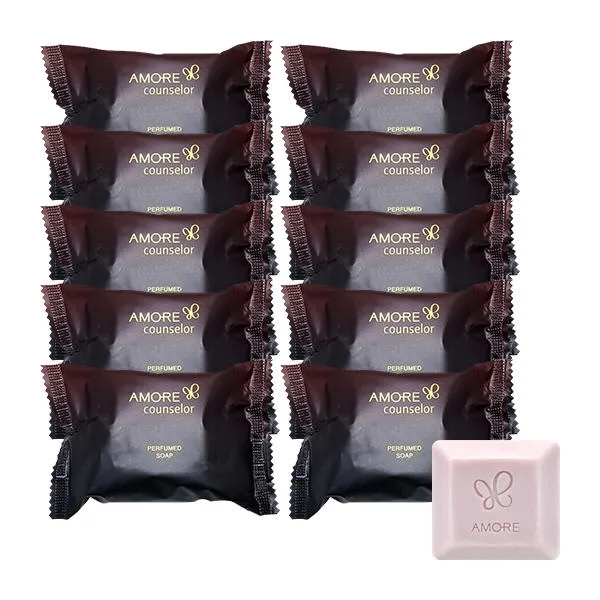 10 Pieces AMORE Counselor Perfumed Bar Soaps Body Facial Skincare