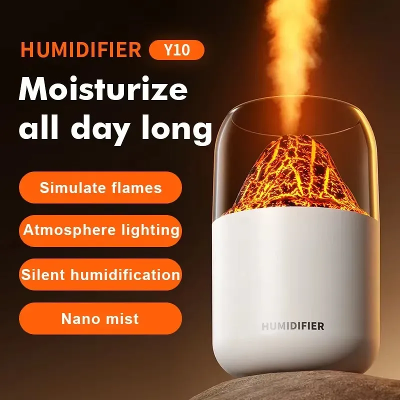 2023 Volcano Planet Humidifier Colorful 300Ml Home Bedroom Usb Essential Oil Diffuser Humidifier Desktop Silent Humidifiers