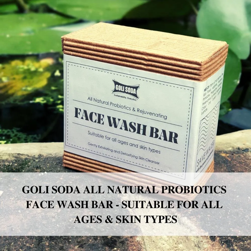 All Natural Probiotics & Rejuvenating Face Wash Bar (Pack of 1)