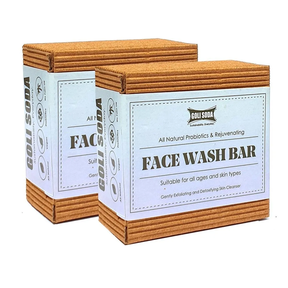 All Natural Probiotics & Rejuvenating Face Wash Bar (Pack of 1)