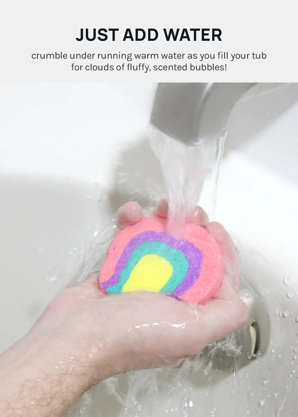 AOA Bubble Bar - Peach Rainbow