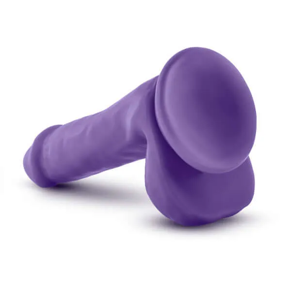 Au Naturel Bold Delight 6 inches Dildo Purple from Blush Novelties