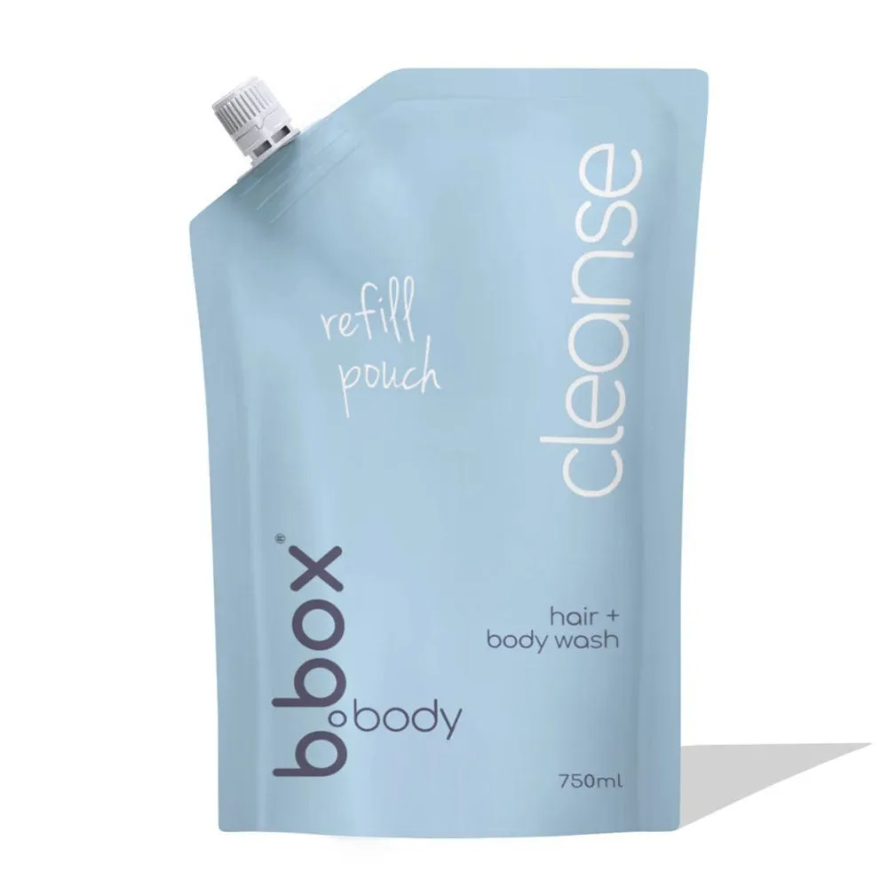 B.Box Cleanse  750ml Hair And Body Wash Refill Pouch