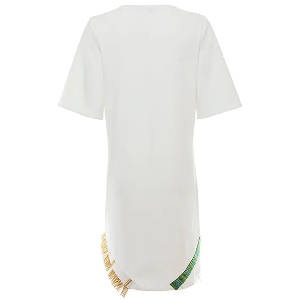 Beaded Tee Dress