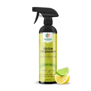 Beegreen Room Freshener Lemon Fresh- 500 ml, Plant Based Ingredients, Lemon Grass Fragrance, Natural, Eco-friendly & Biodegradable, Essential Oils, Irritant-Free, Chemical-Free, Alcohol-Free