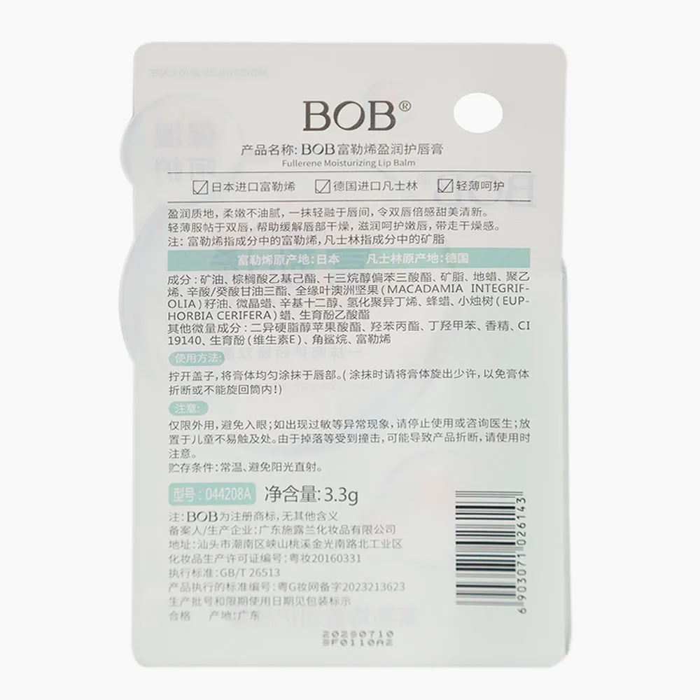 Bob Moisturizing & Care Lip Balm - Light Green