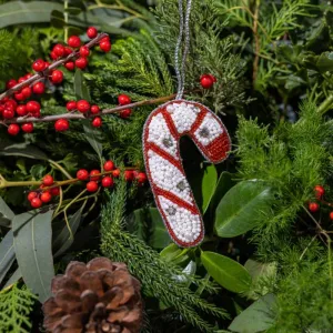 Candy Cane Treats ! Embellished Christmas Ornament