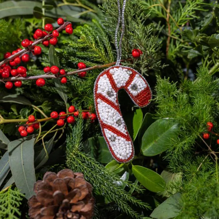 Candy Cane Treats ! Embellished Christmas Ornament