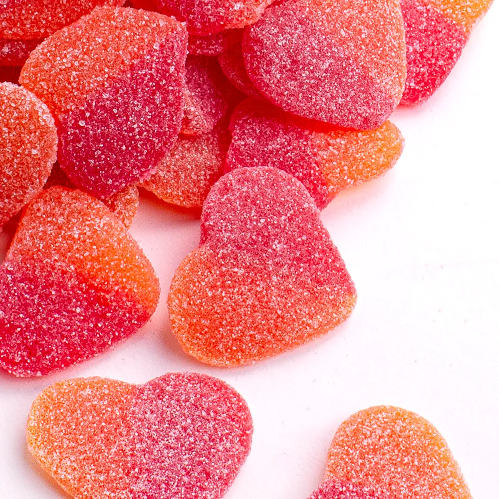 Candy Club Peach Hearts Gummies