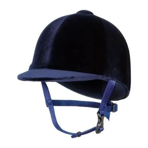 Champion CPX3000 Adult Velvet Riding Hat - Navy