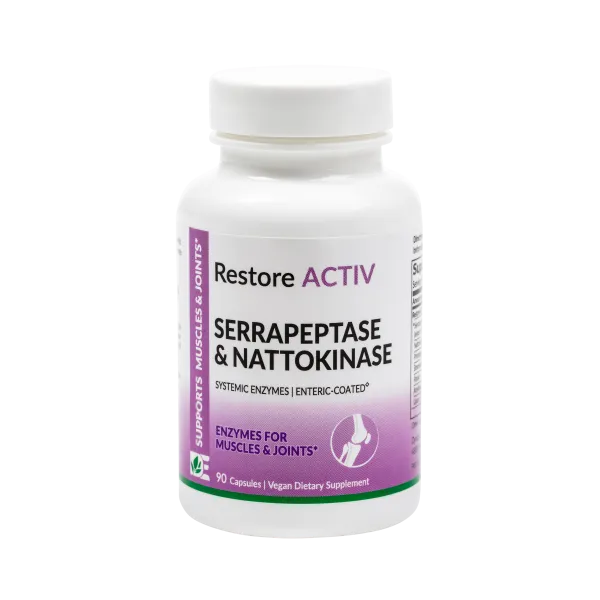 Dynamic Enzymes Restore Active Serrapeptase & Nattokinase 90 Capsules