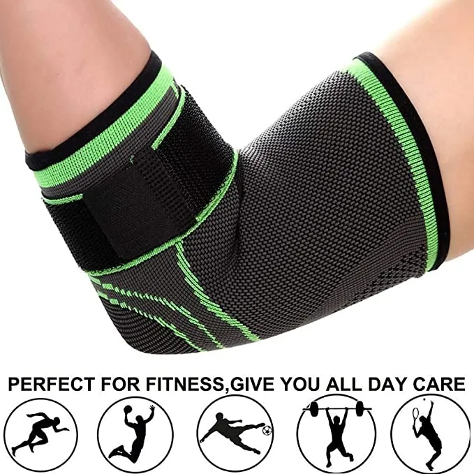 Elbow Support Brace with Compression Strap