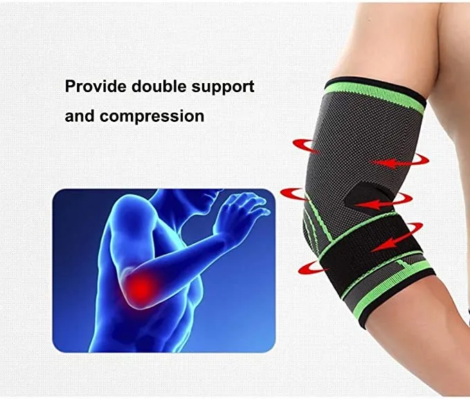 Elbow Support Brace with Compression Strap