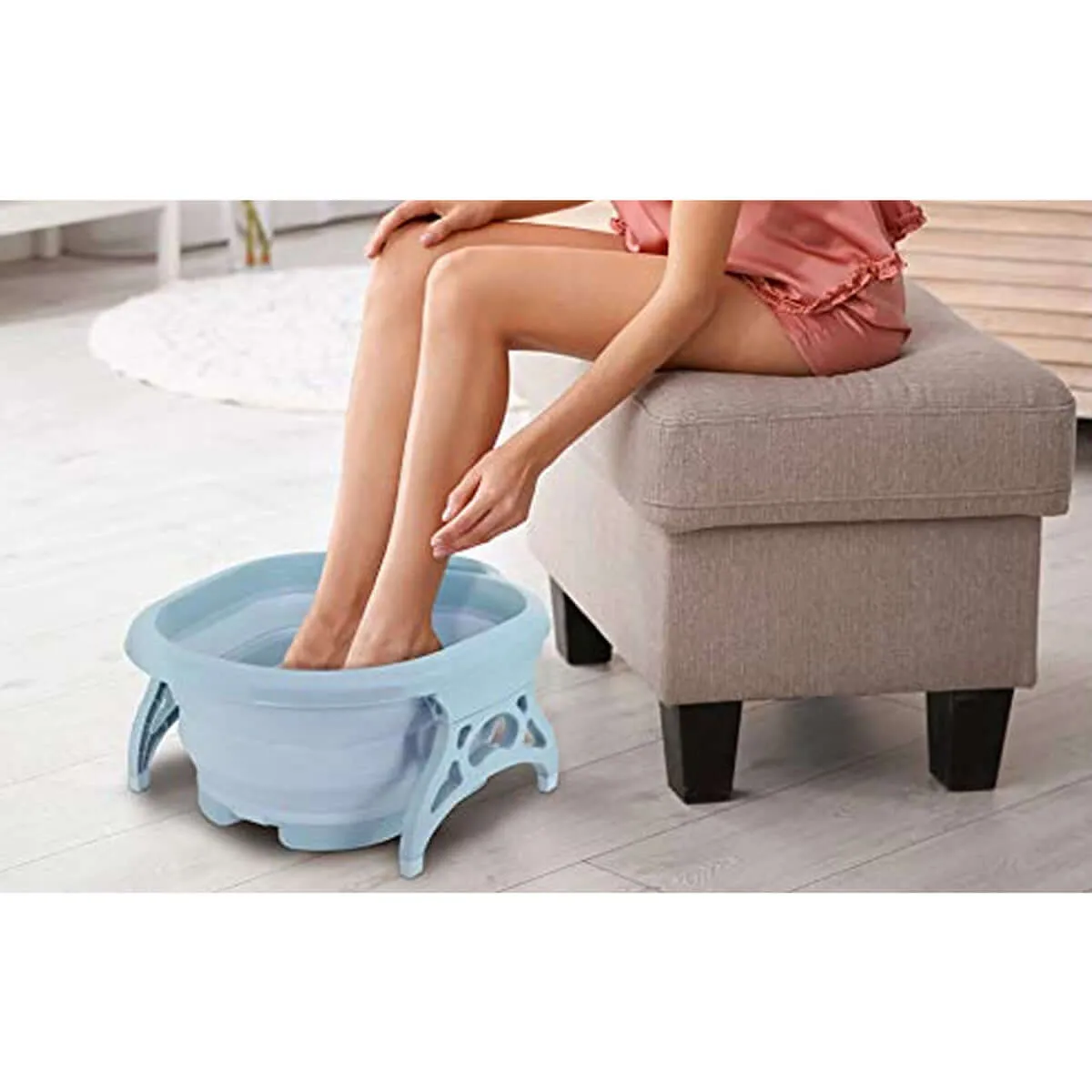 Eternal Stress Relief Collapsible Foot Spa - Blue