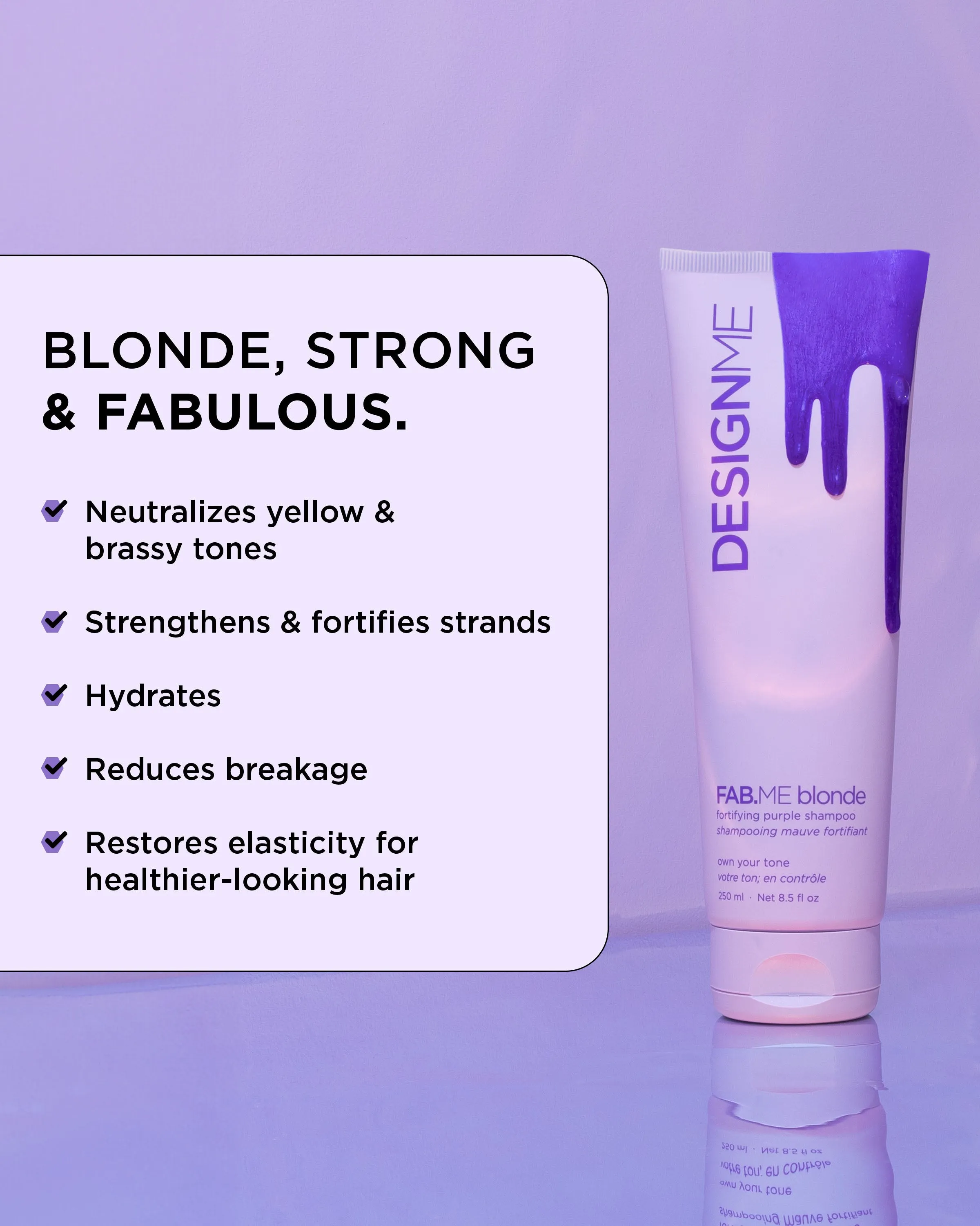 FAB.ME BLONDE • Fortifying Purple Shampoo