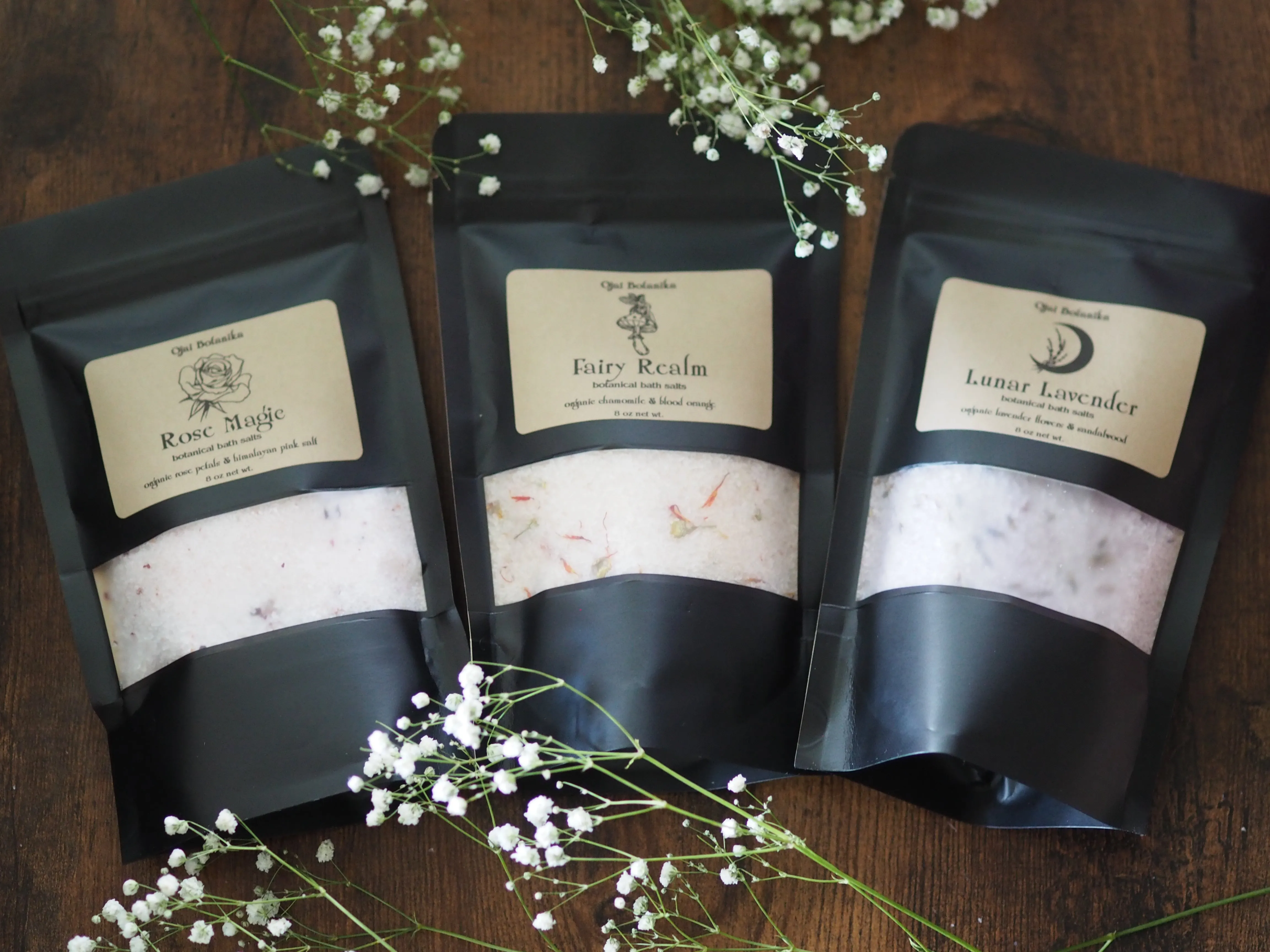 Fairy Realm Botanical Bath Salts - Organic Chamomile & Blood Orange