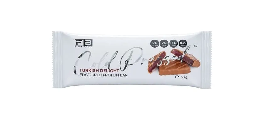 Fibre Boost Cold pressed protein bar - Turkish Delight