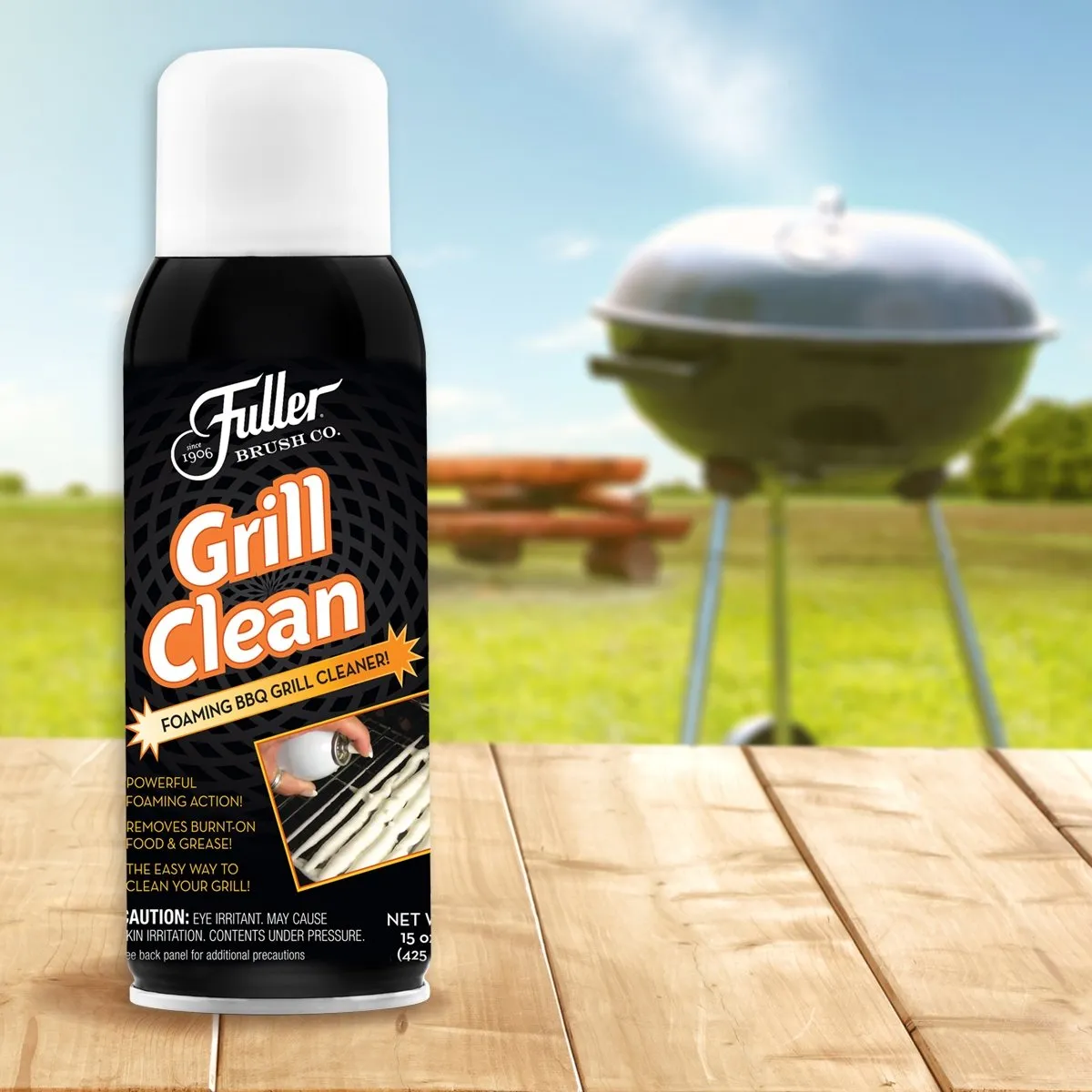 Grill Clean Spray Foam Cleaner - Non Toxic - Loosens Burnt on Grease - 16 oz.