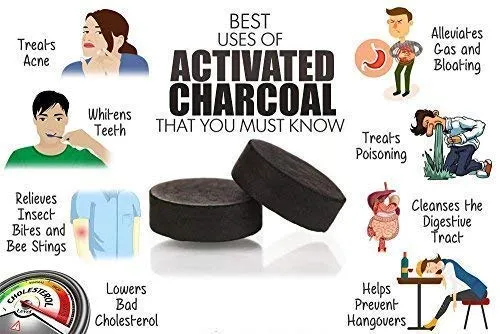 Healthvit Activated Charcoal Powder | Support Skin Health | Teeth Whitening Charcoal Powder | 100% Natural & Chemical Free | 250gm