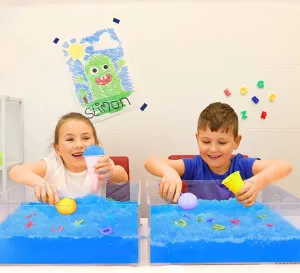 Junior  Kids Slime Baff - Turn Water Into Gooey Children's Sensory and Bath Toy Blue