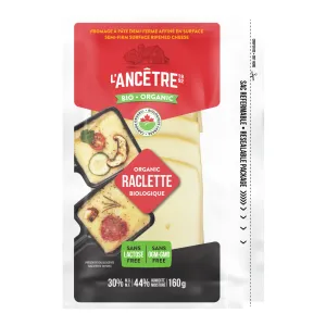 L'Ancetre Organic Raclette Cheese Slices (160g)