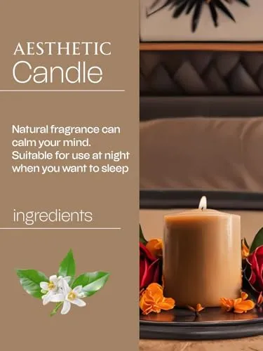 LUXURIATE Neroli Aroma Candles 450g | Scented Wax Candels | Gifts for Woman | Frangrance Candle | Premium Luxury Candles | Special Occasion Candles Neroli Candle