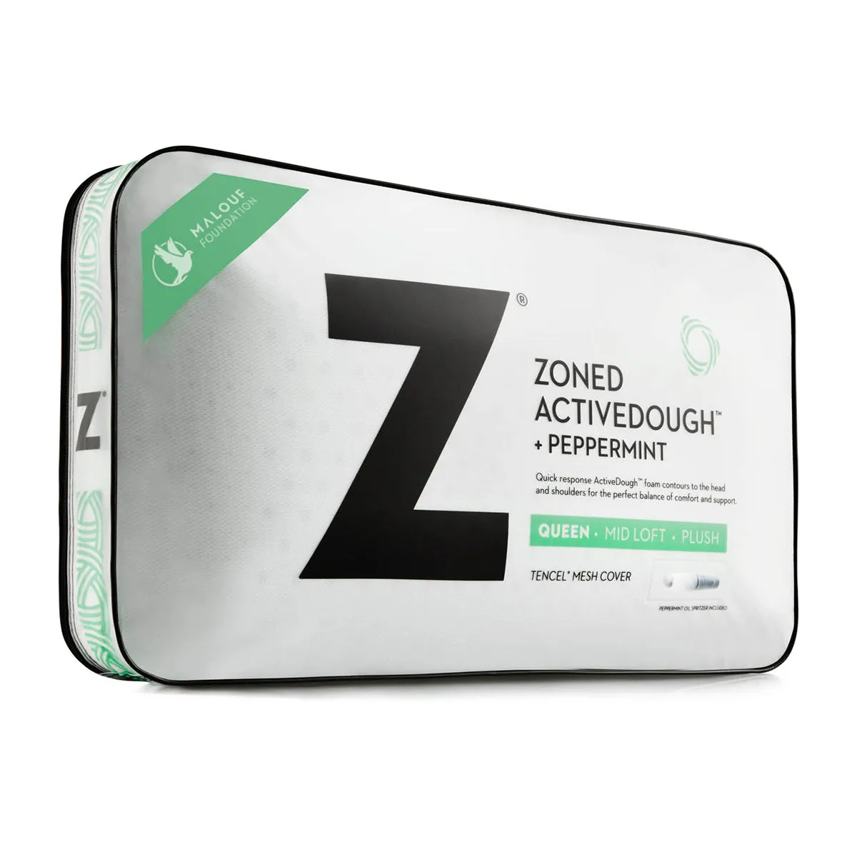 Malouf Zoned ActiveDough®   Peppermint Pillow