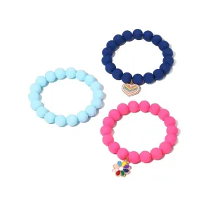 Melbees by Yellow Chimes Bracelet for Kids and Girls Beads Bracelets for Girls | 3pcs Combo of Charm Beads Bracelet | Birthday Gift For girls and Kids