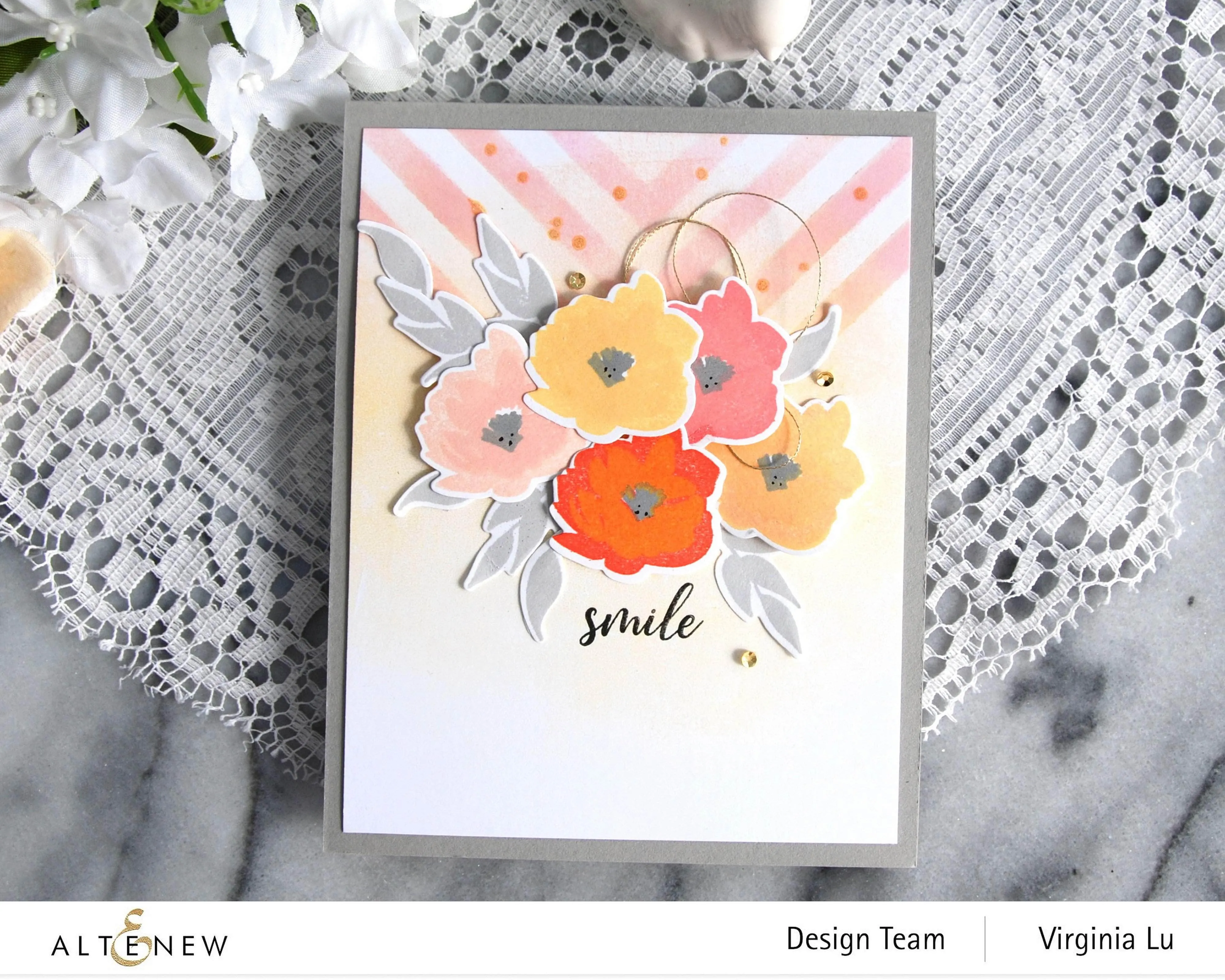 Mini Delight: Smile Blooms Stamp & Die Set