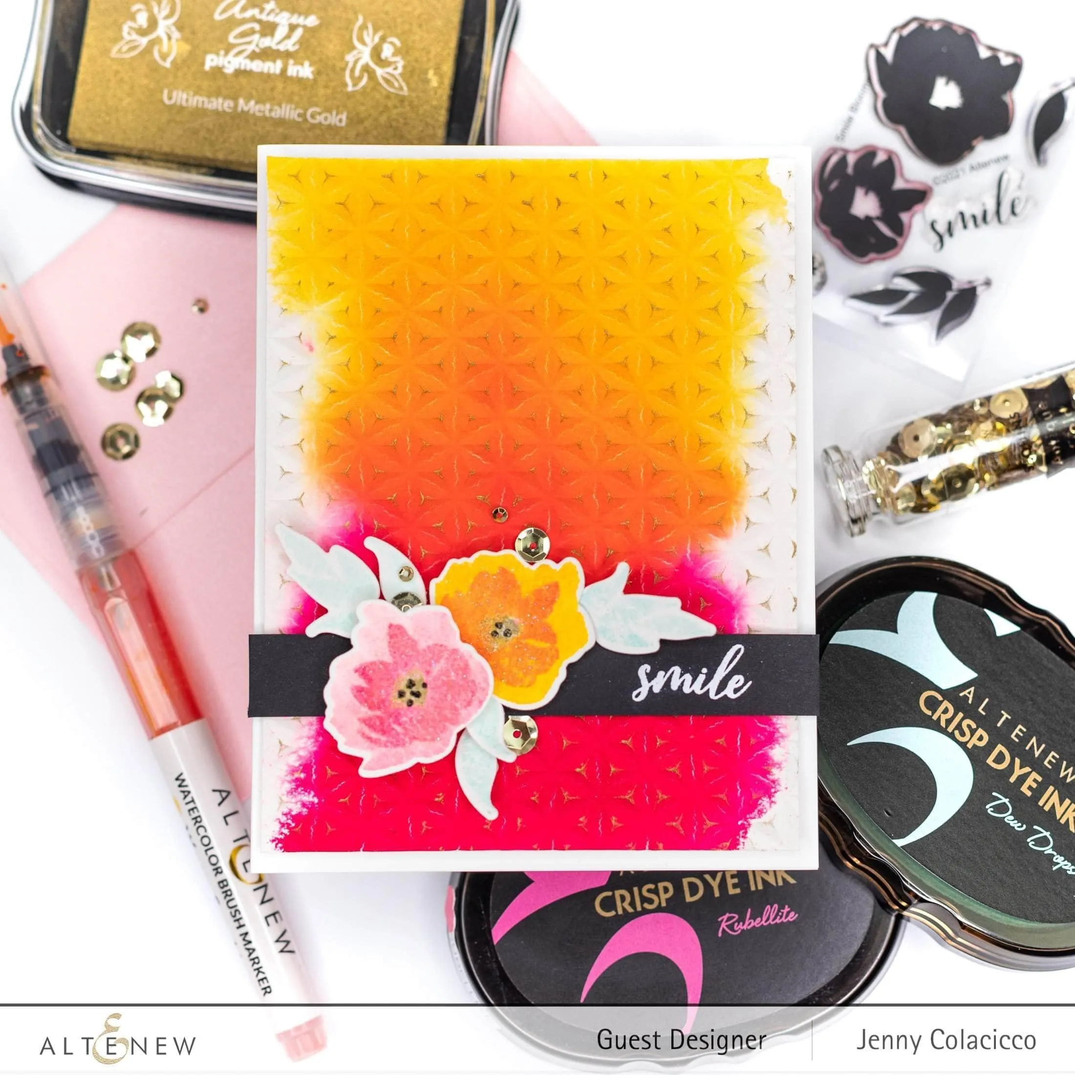 Mini Delight: Smile Blooms Stamp & Die Set