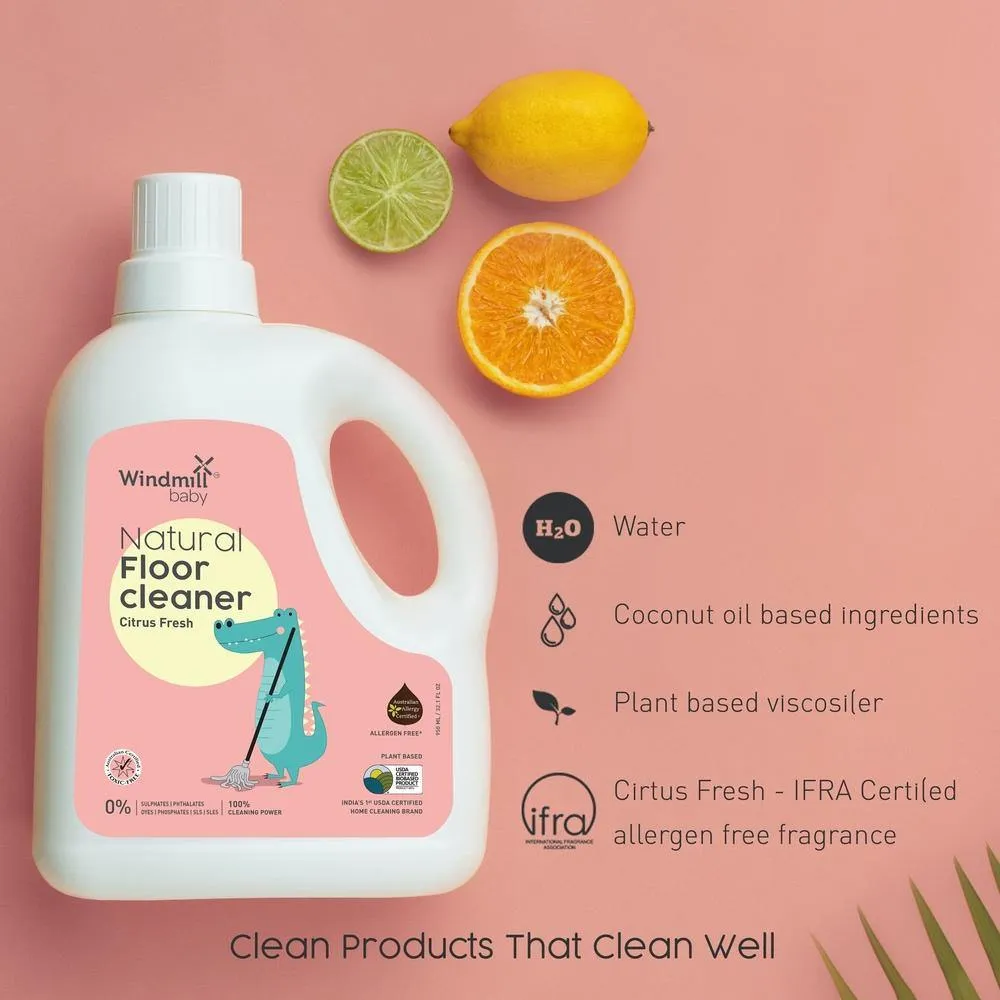 Natural Floor Cleaner Citrus Fresh - Pack of 2