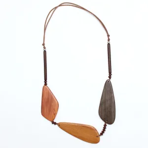 Natural wood Gabriella Necklace