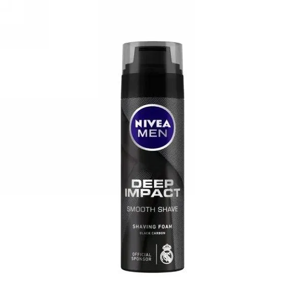 NIVEA MEN DEEP SMOOTH SHAVING FOAM BLACK CARBON 200ML