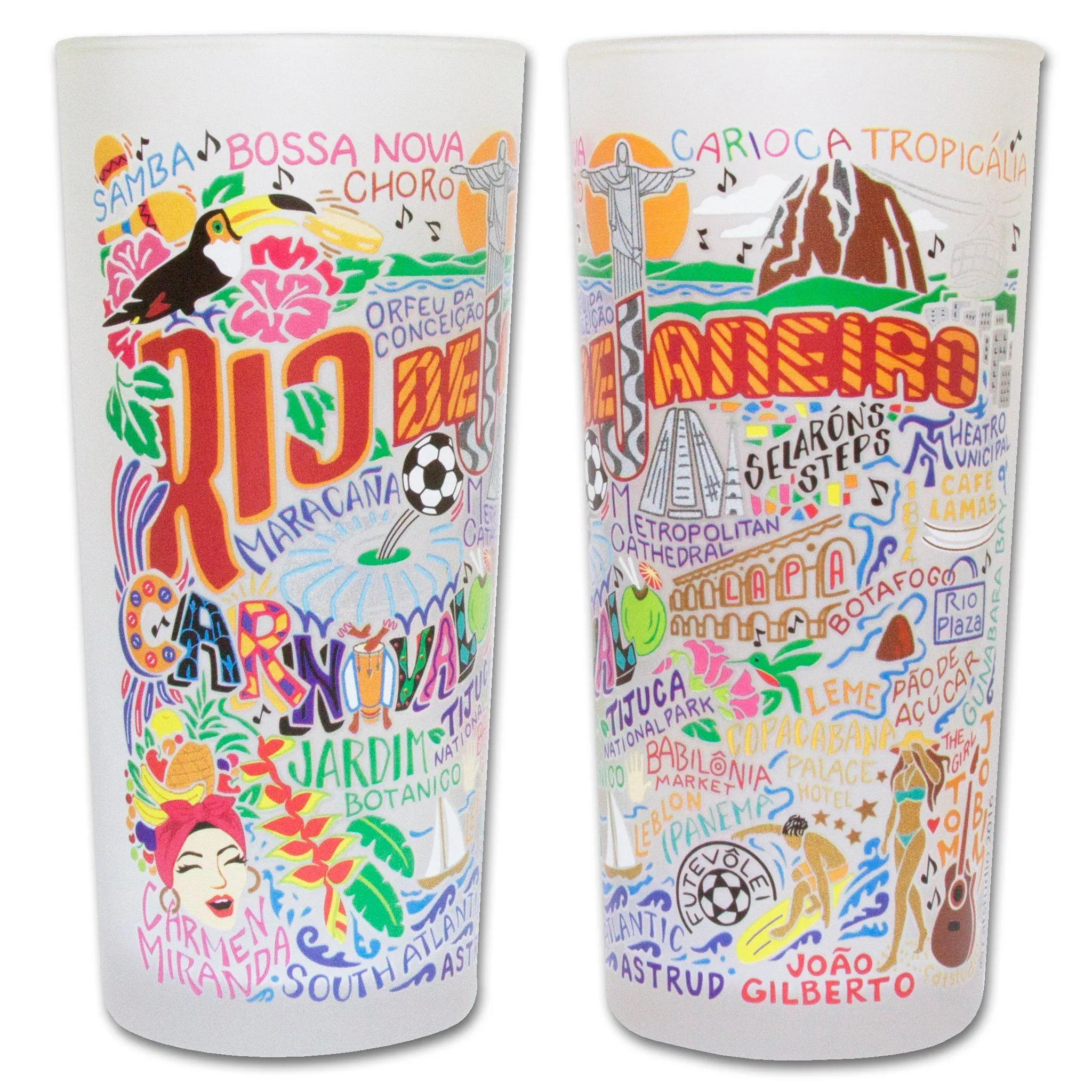 Rio De Janeiro Drinking Glass