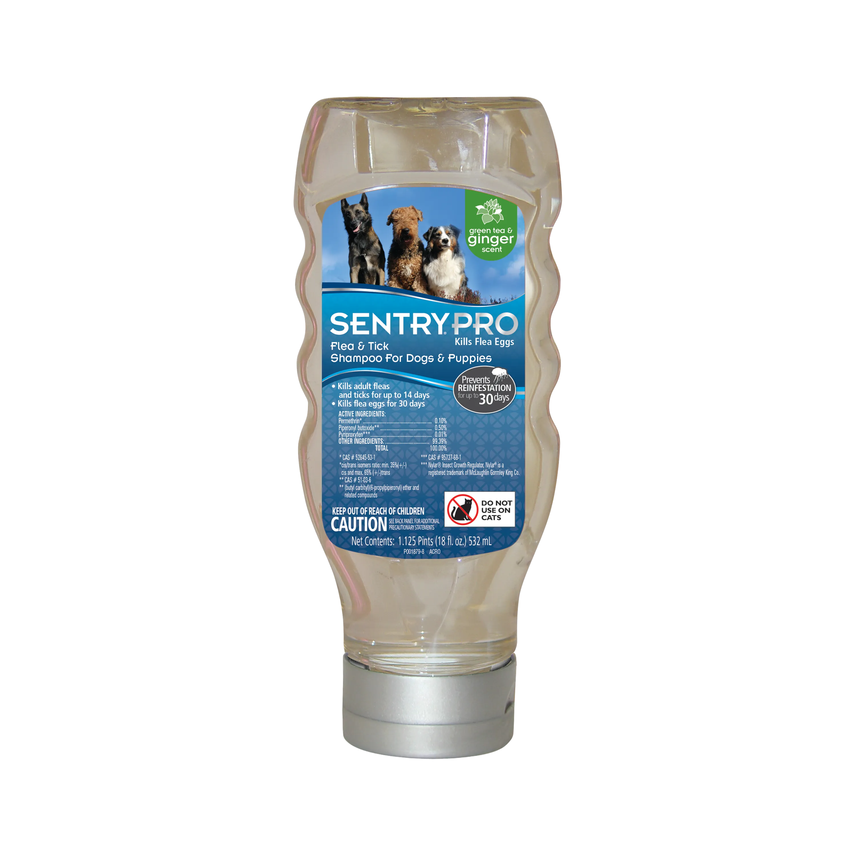 SentryPro Flea & Tick Shampoo Dog 18OZ