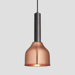 Sleek Cylinder Cone Pendant Light - 7 Inch - Copper