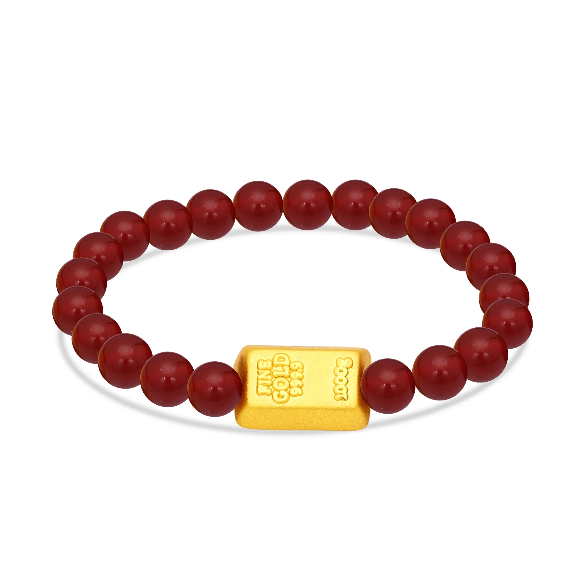 TAKA Jewellery 999 Pure Gold Gold Beads Bracelet