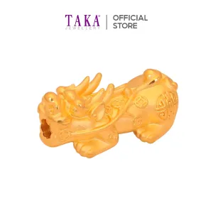 TAKA Jewellery 999 Pure Gold Pixiu with Beads Bracelet