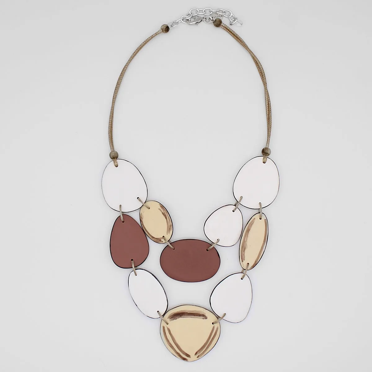 Taupe and Ivory Salem Necklace