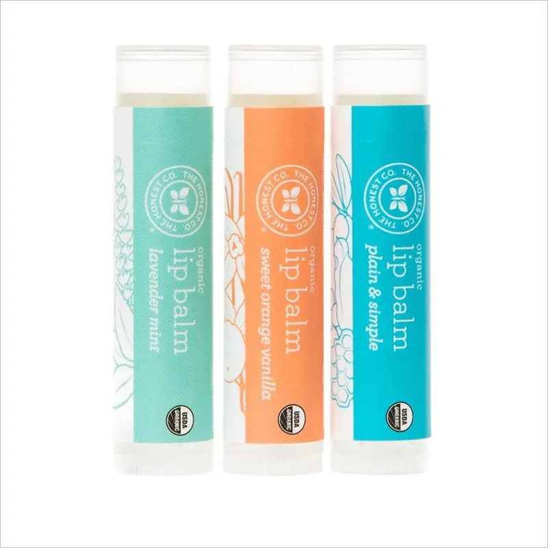 The Honest Company Organic Lip Balm Trio