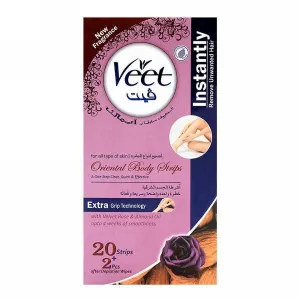 VEET BODY STRIPS VELVET ROSE&ESSENTIAL OILS